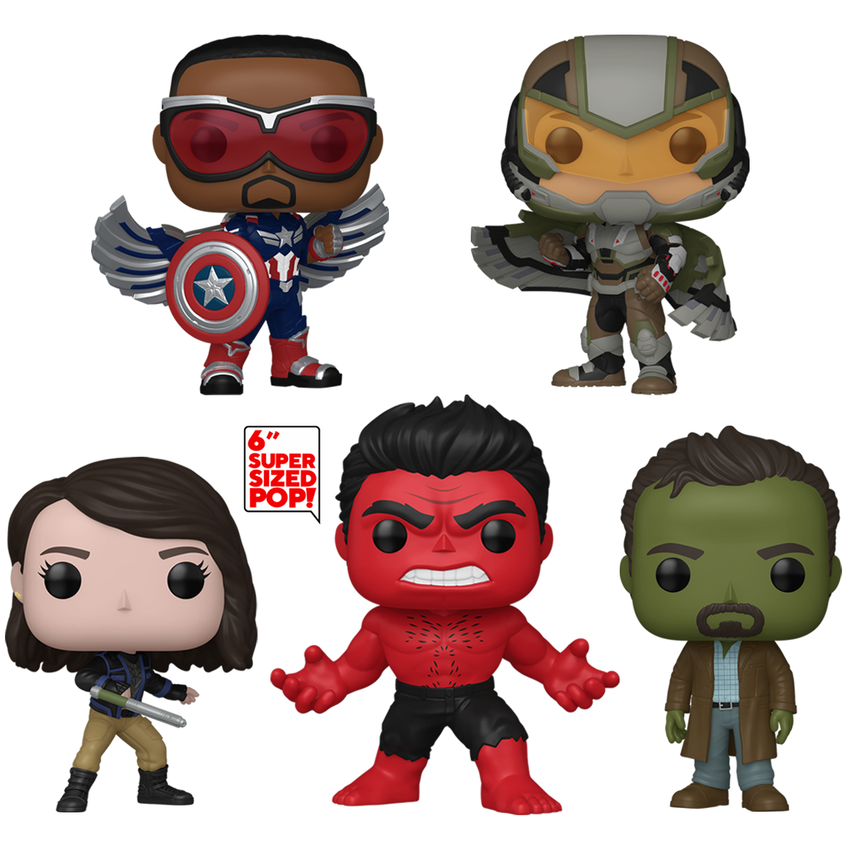 Captain America Brave New World Funko Pop! Marvel Vinyl Figure Bundle