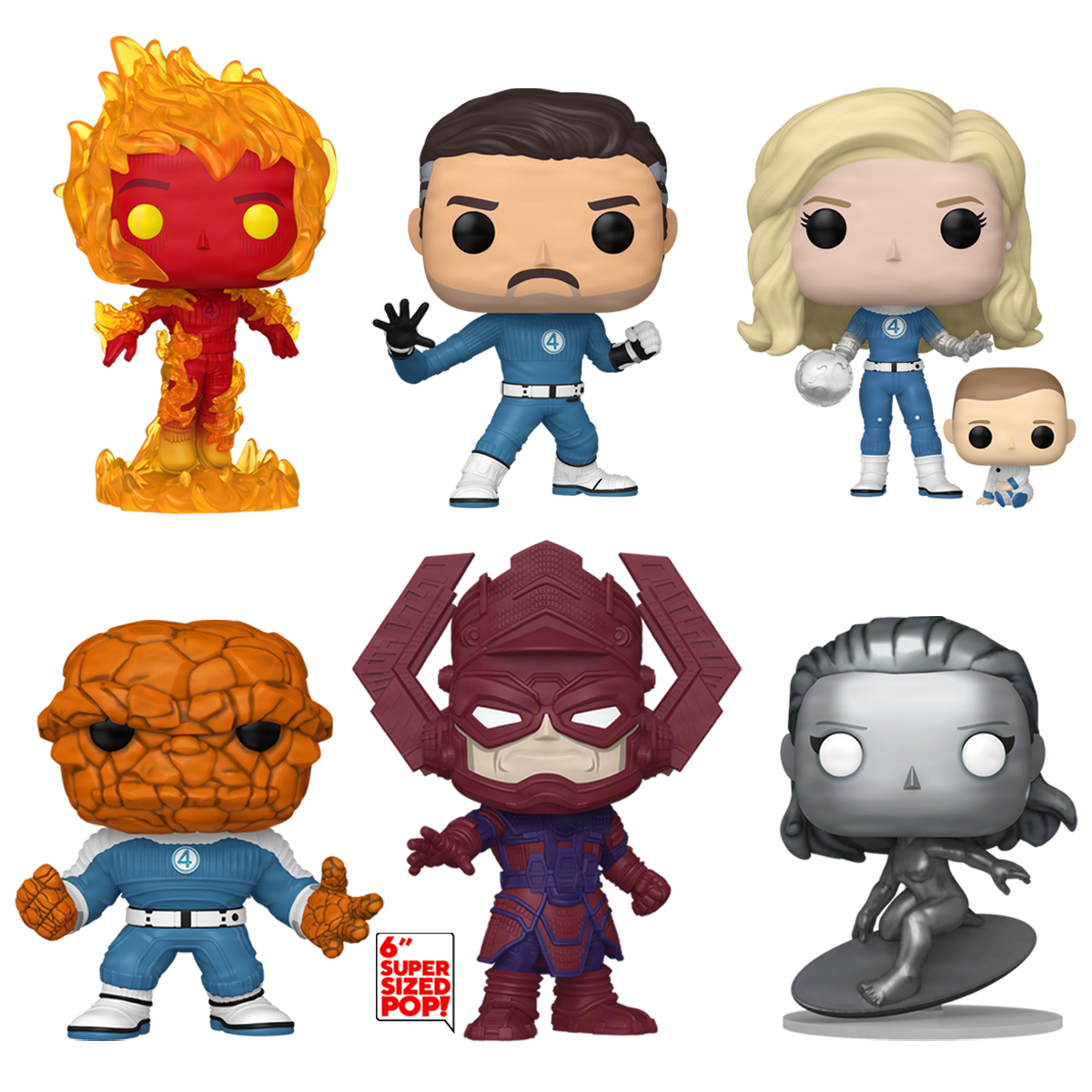Fantastic Four: First Steps Funko Pop! Marvel Vinyl Figure Bundle of