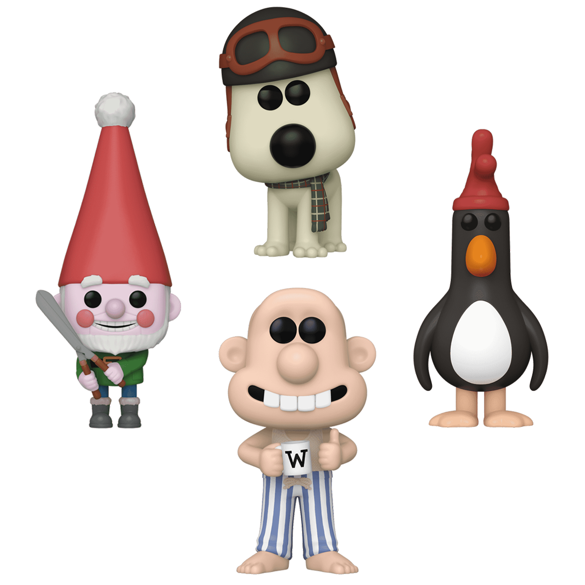 ウォレス＆グルミット フィギュア 2体セット FUNKO POP クレイアニメ Wallace & Gromit Funko Pop! Animation Vinyl Figure Bundle of 4
