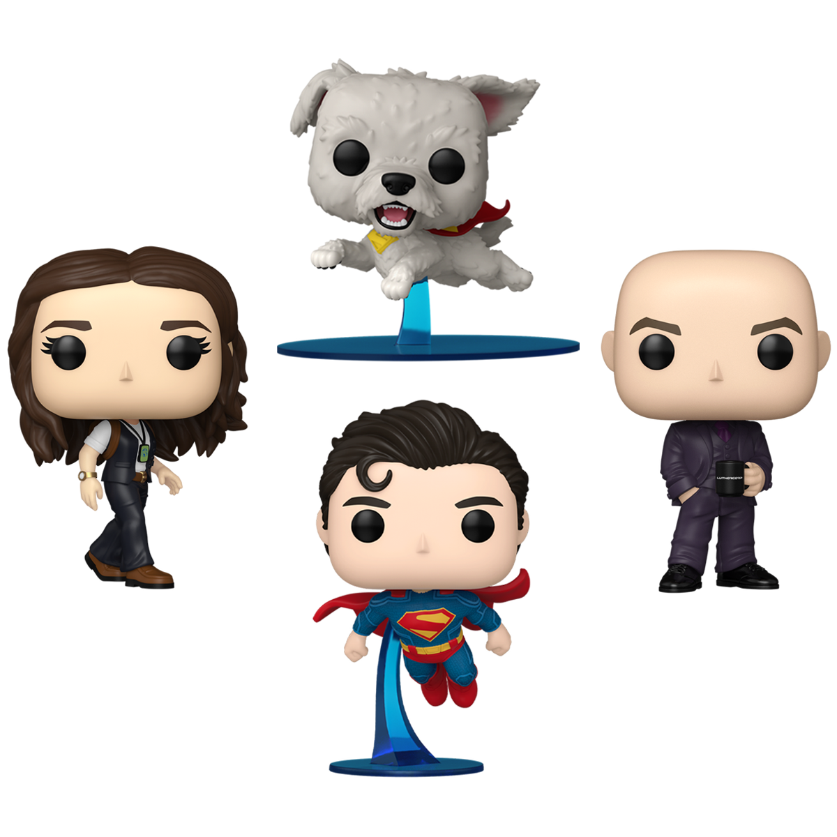 Superman (2025) Funko Pop! DC Comics Vinyl Figure Bundle of