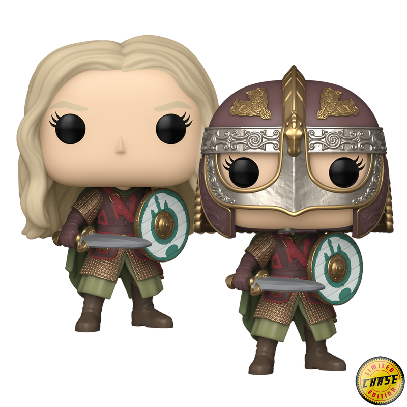 Eowyn (Battle) Lord of the Rings Funko Pop! Movies Vinyl Figure Common + Chase Bundle