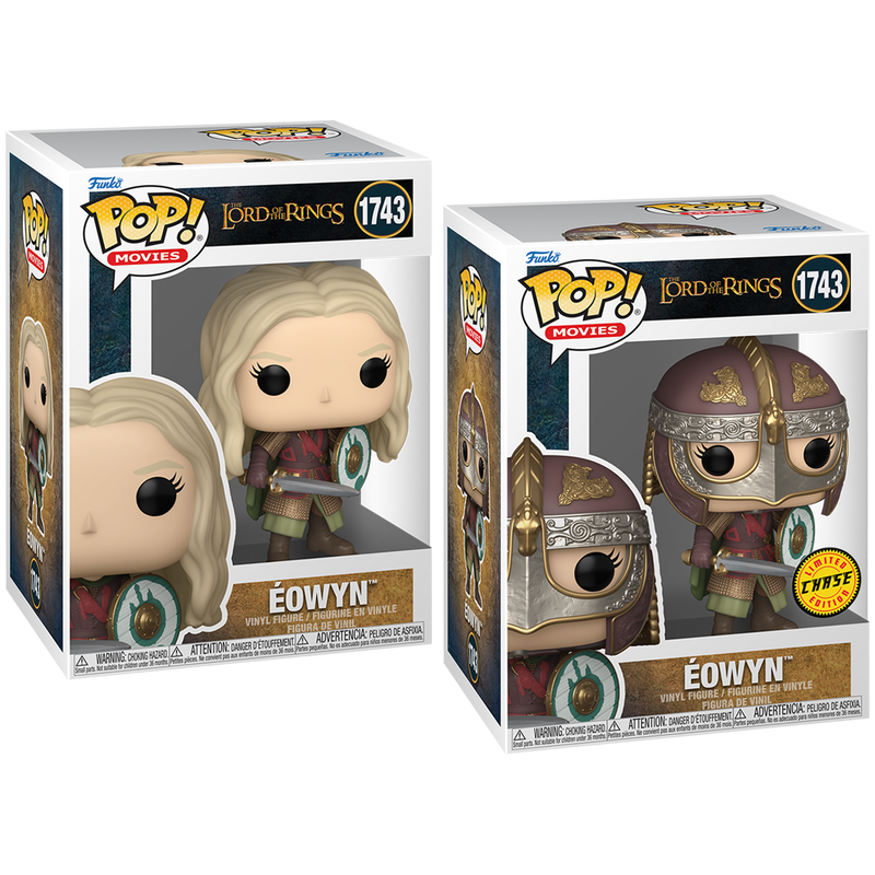 Eowyn (Battle) Lord of the Rings Funko Pop! Movies Vinyl Figure Common + Chase Bundle