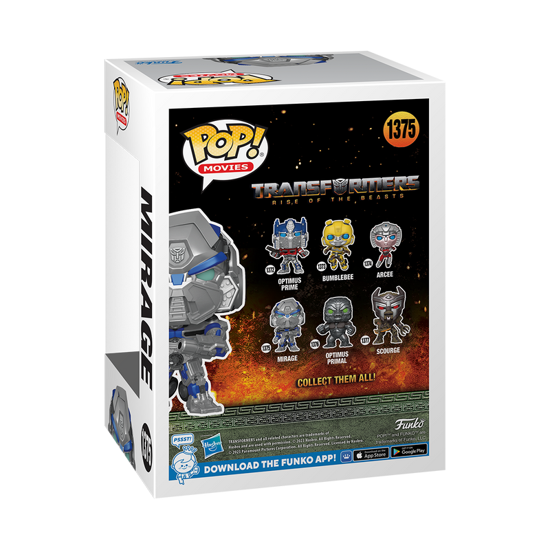 Mirage Transformers Rise of the Beasts Funko Pop! Movies Vinyl Figure