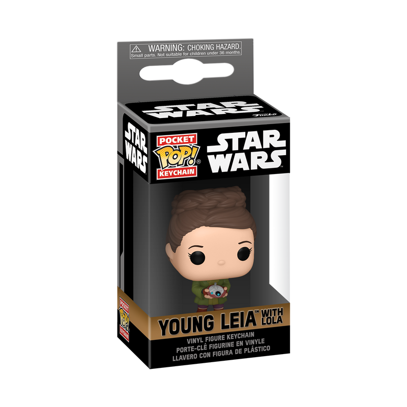 Young Leia Obi-Wan Kenobi Funko Pocket Pop! Star Wars Keychain