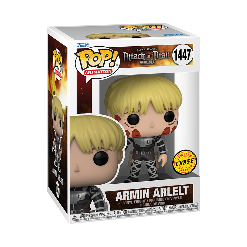 Armin Arlelt Attack on Titan Funko Pop! Anime Vinyl Figure Common + Chase Bundle