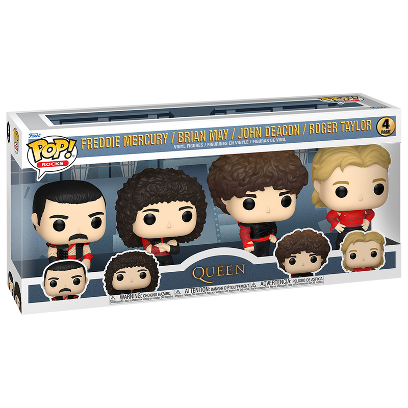 Queen (Radio Gaga) 4pk Funko Pop! Rocks Vinyl Figure