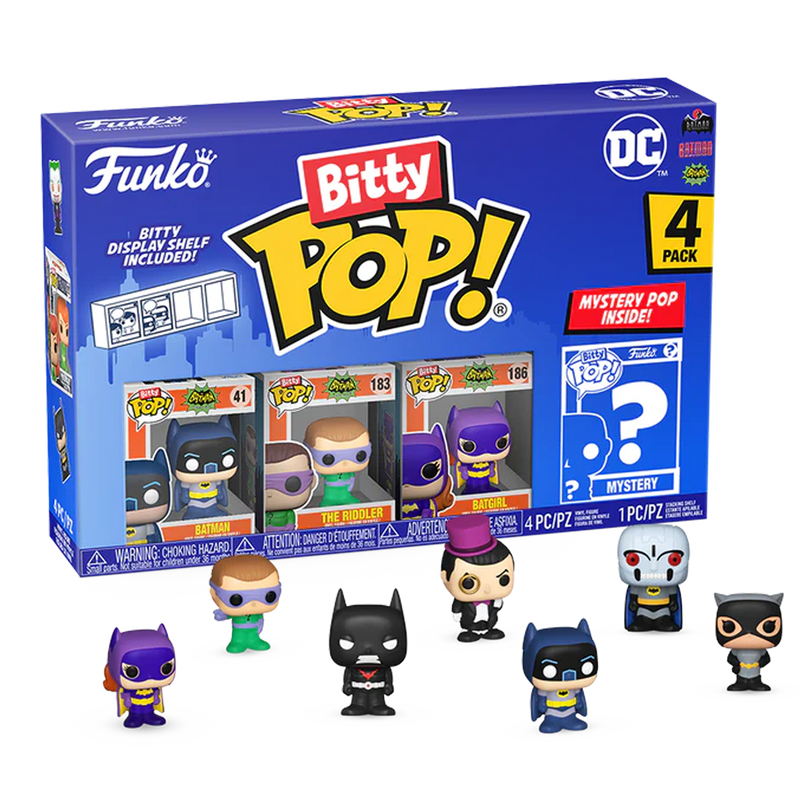 Batman (Adam West) 4pk DC Comics Funko Bitty Pop! Vinyl Figures