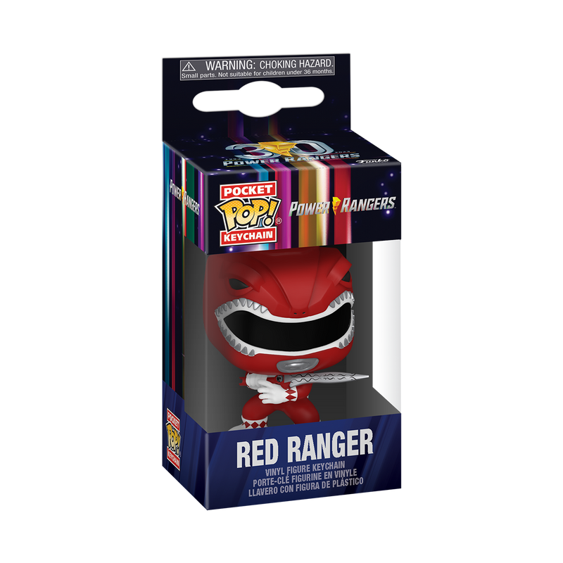Red Ranger Power Rangers Funko Pocket Pop! TV Keychain