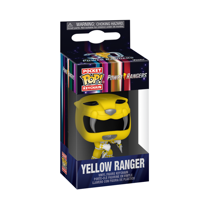 Yellow Ranger Power Rangers Funko Pocket Pop! TV Keychain