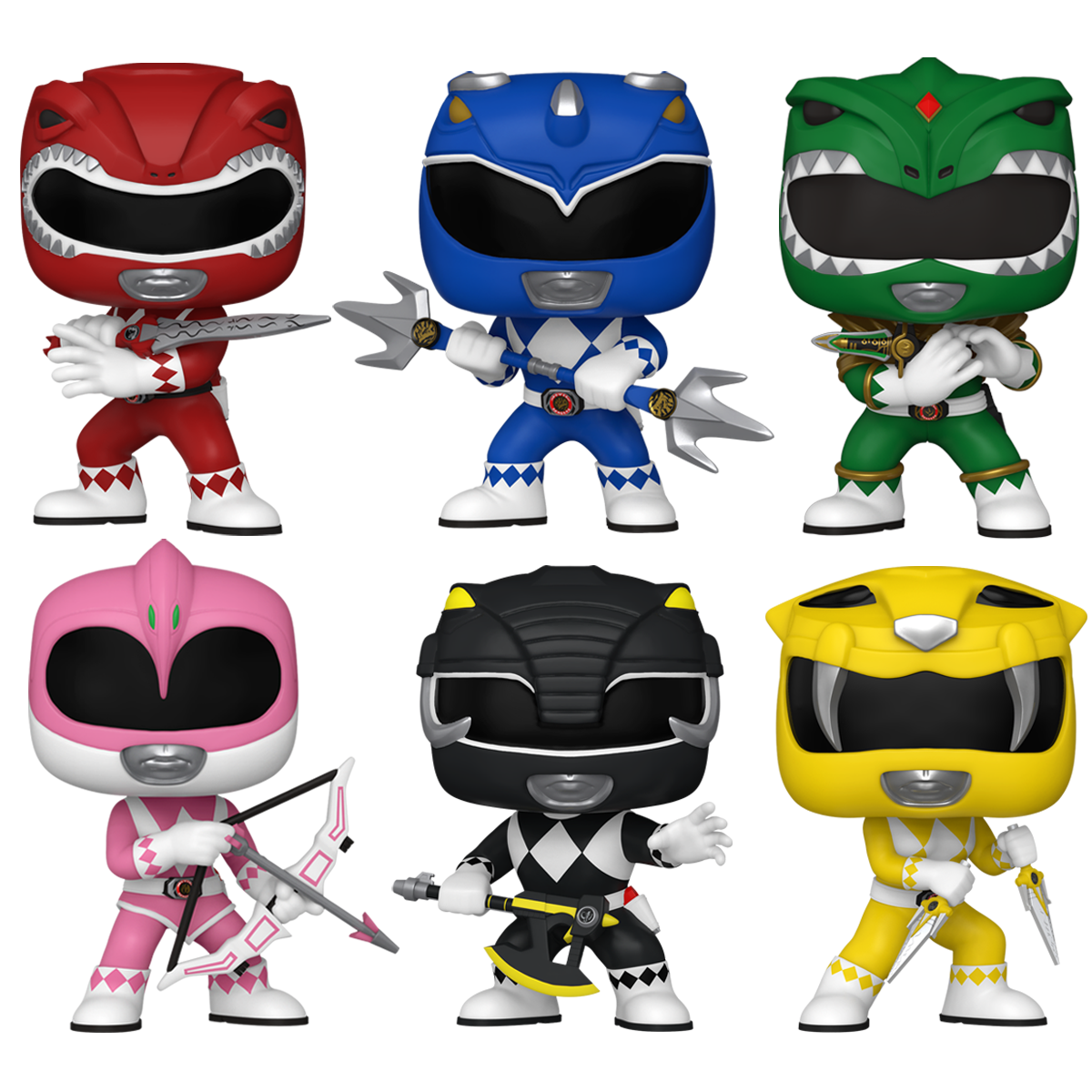 Funko POP! Power Rangers Yellow Ranger Vinyl Figure + Graphic Protector Case Bundle - Collectible Toy #362