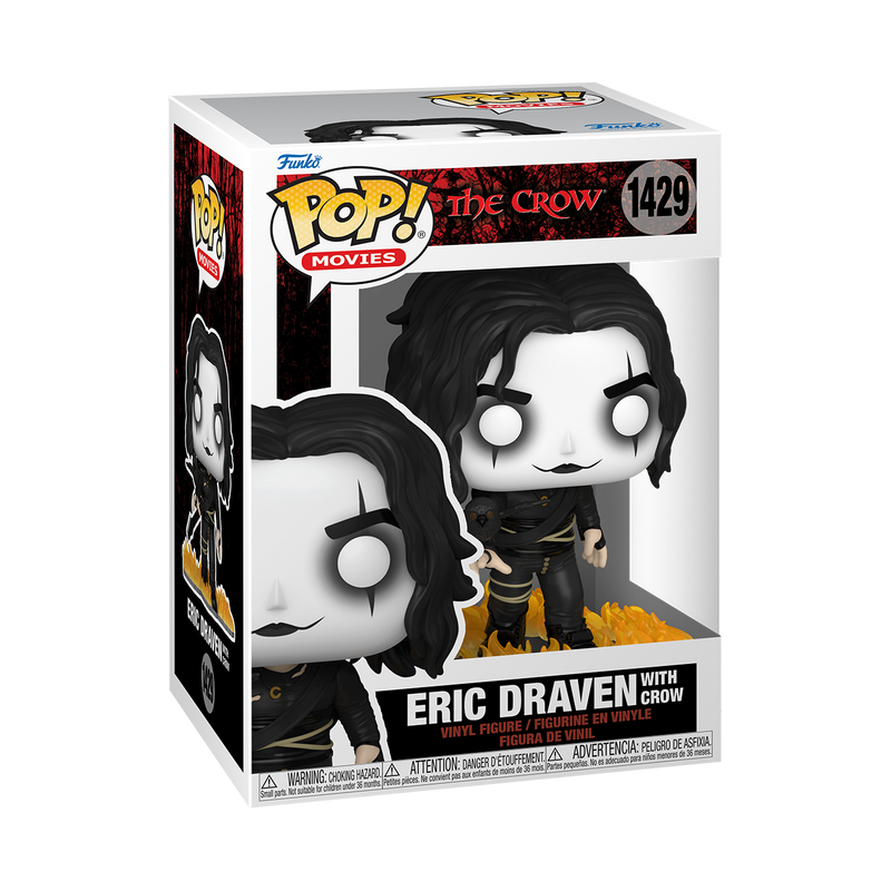 Eric Draven with Crow The Crow Funko Pop! Movies Vinyl Figure
