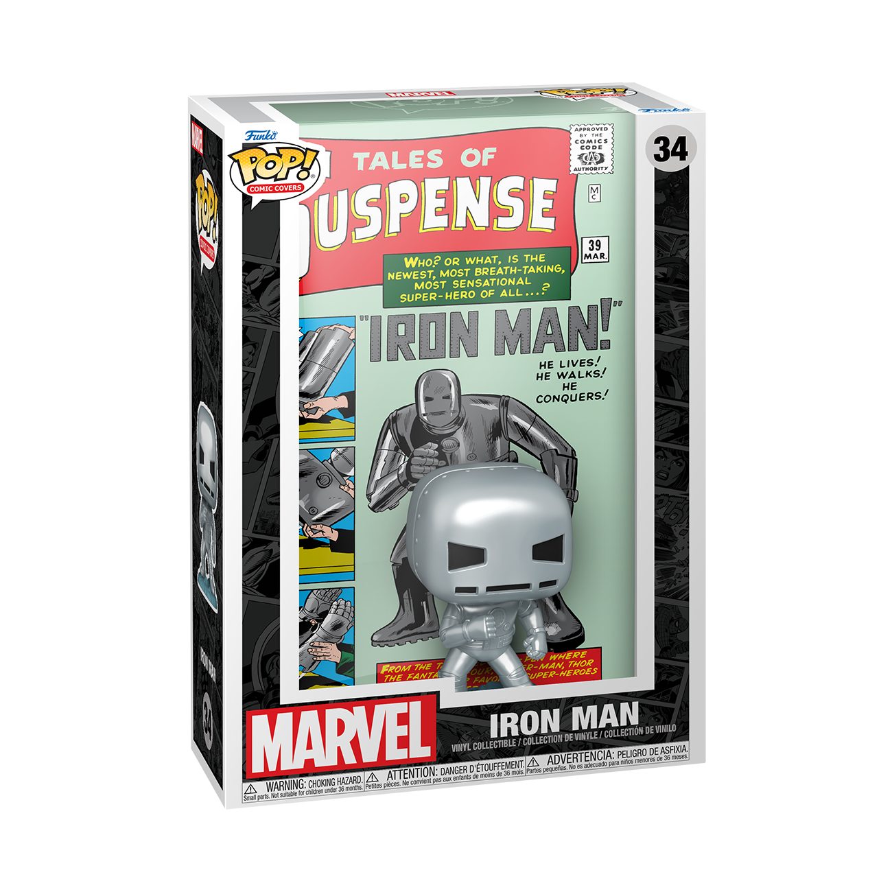 Iron Man (Tales of Suspense #39) Marvel Funko Pop! Comic Cover Vinyl F