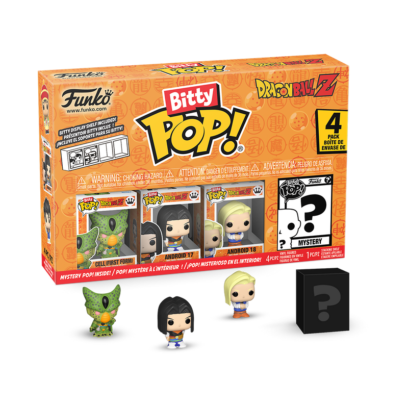 Cell (First Form) 4pk Dragon Ball Z Funko Bitty Pop! Anime Vinyl Figures