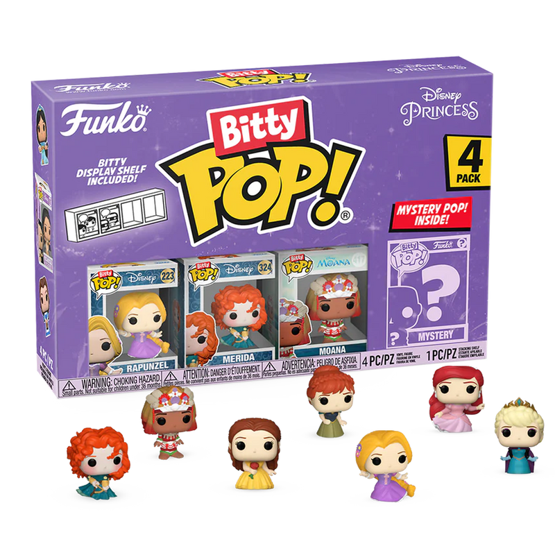 Rapunzel 4pk Disney Princess Funko Bitty Pop! Vinyl Figures