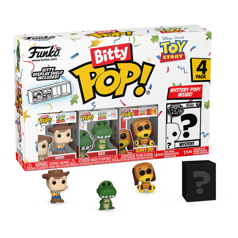 Woody 4pk Toy Story Funko Bitty Pop! Disney Vinyl Figures