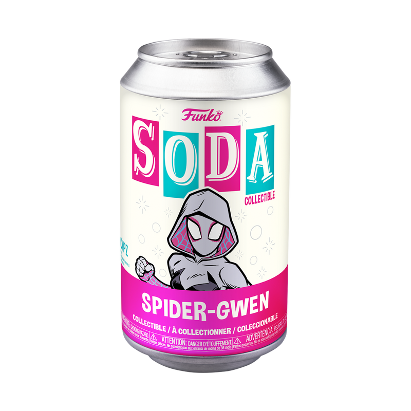 Spider-Gwen Spider-Man Across the Spider-Verse Funko Vinyl Soda Figure