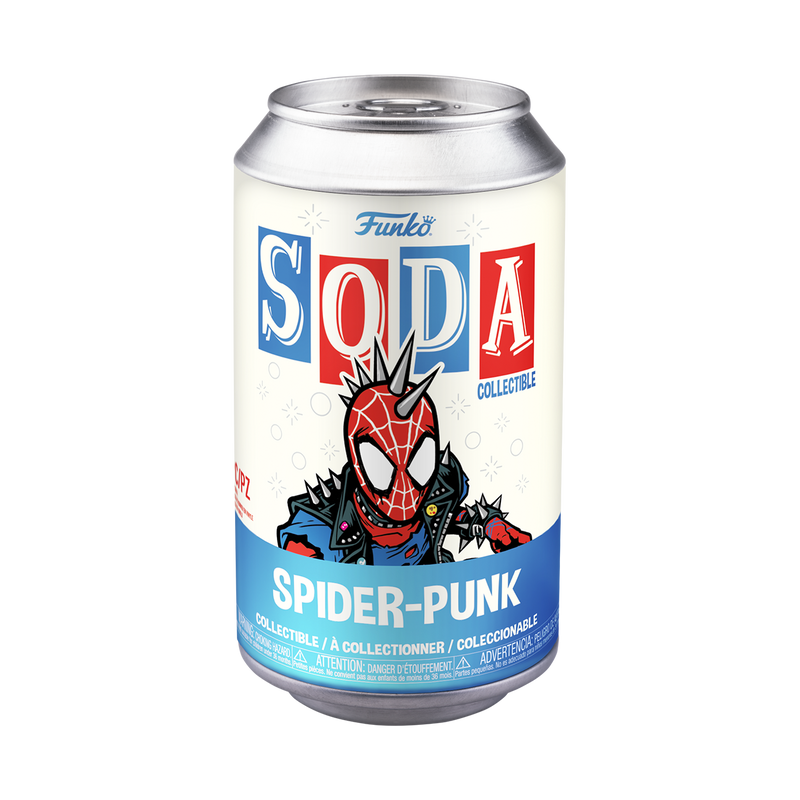 Spider-Punk Spider-Man Across the Spider-Verse Funko Vinyl Soda Figure
