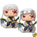 Tengen Uzui Demon Slayer Funko Pop! Anime Vinyl Figure Common + Chase Bundle