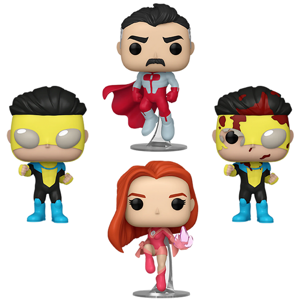Invincible Funko Pop! TV Vinyl Figure Bundle of 4 Invincible Funko Pop! TV Vinyl Figure Bundle of 4