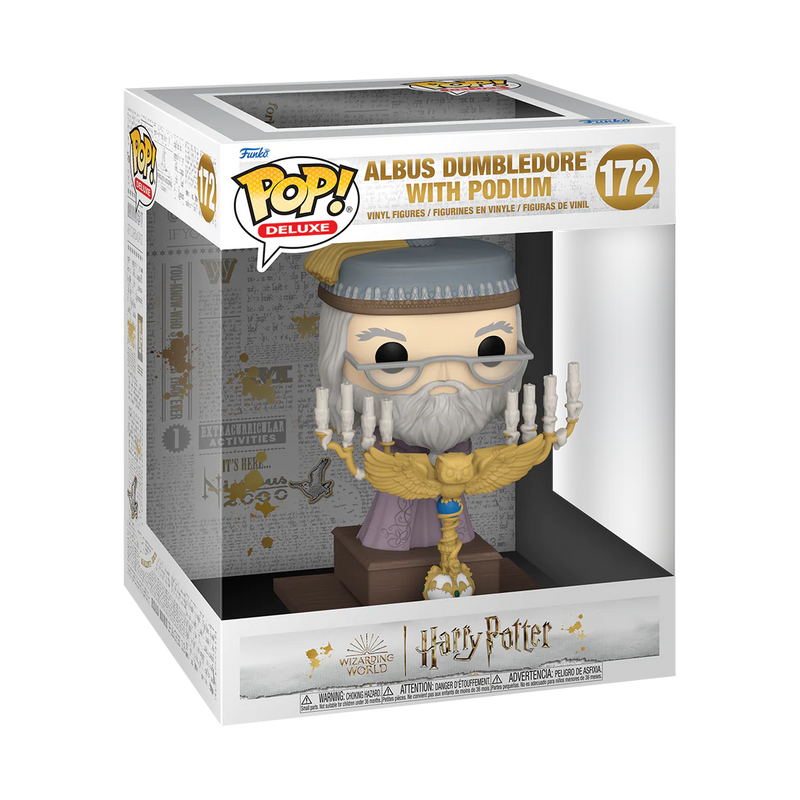 Albus Dumbledore on Podium Harry Potter Funko Pop! Deluxe Vinyl Figure