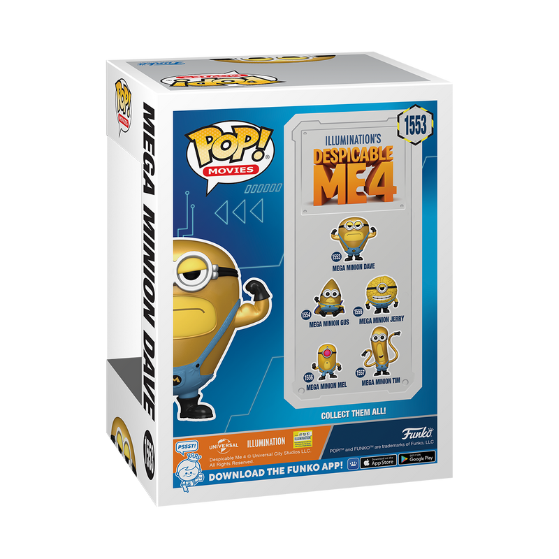 Mega Minion Dave Despicable Me 4 Funko Pop! Movies Vinyl Figure