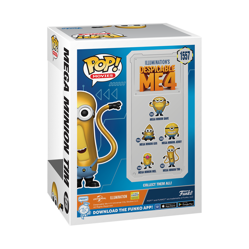 Mega Minion Tim Despicable Me 4 Funko Pop! Movies Vinyl Figure