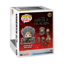 Viserys on Iron Throne House of the Dragon Funko Pop! Deluxe Vinyl Figure