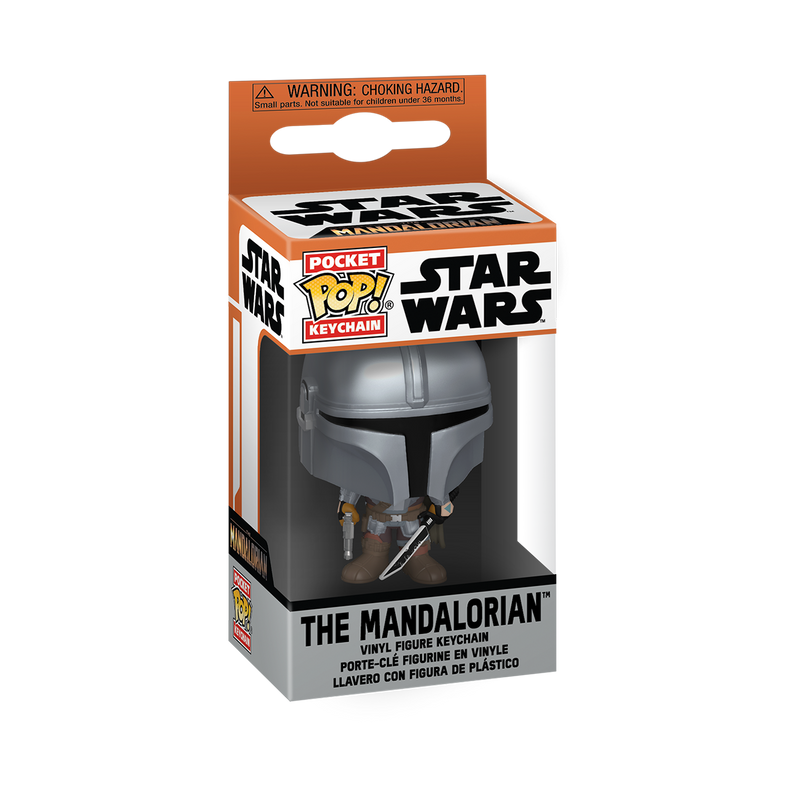 The Mandalorian with Darksaber Funko Pocket Pop! Star Wars Keychain