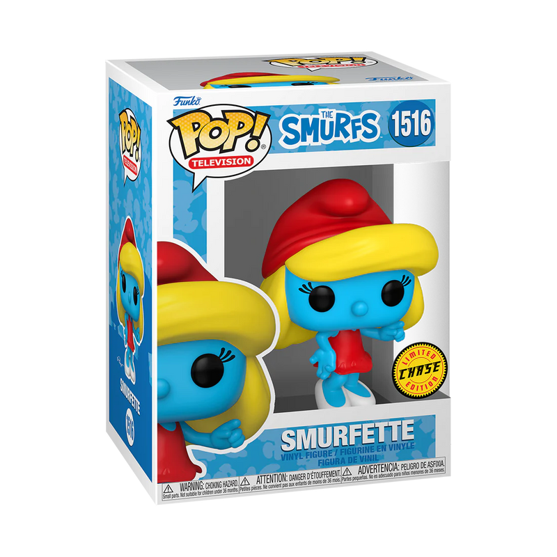 Smurfette The Smurfs Funko Pop! TV Vinyl Figure Common + Chase Bundle