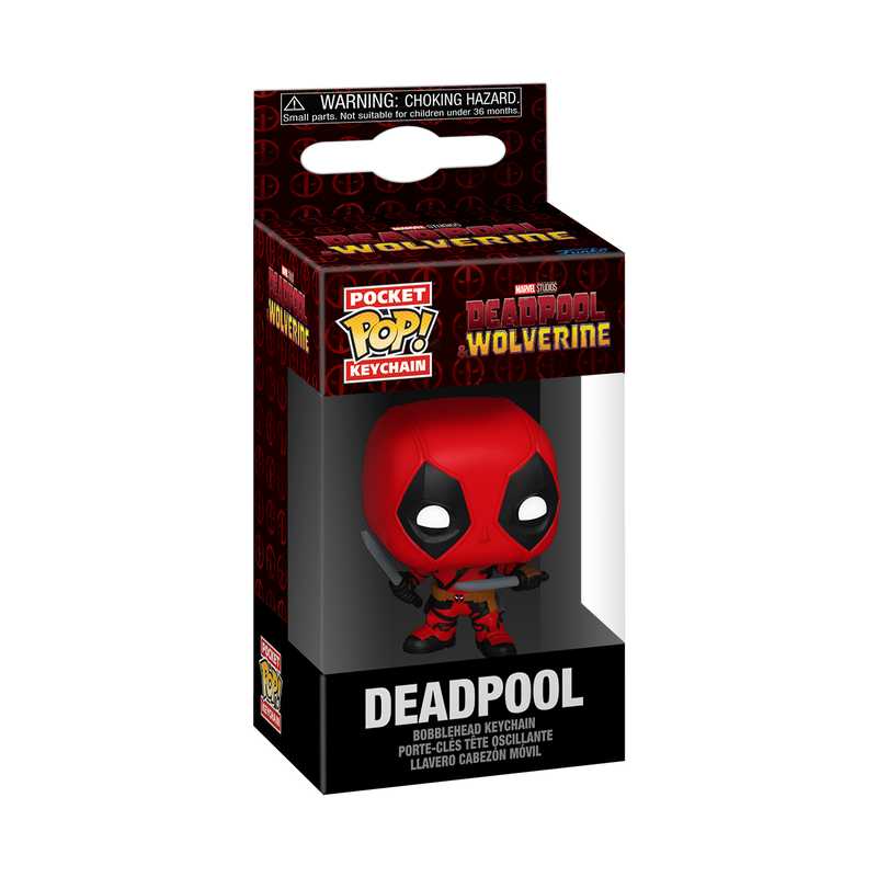 Deadpool with Swords Deadpool & Wolverine Funko Pocket Pop! Marvel Keychain