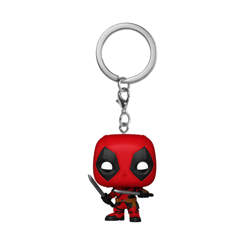 Deadpool with Swords Deadpool & Wolverine Funko Pocket Pop! Marvel Keychain