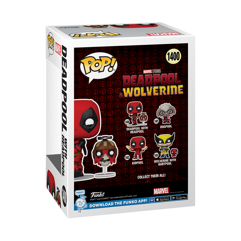 Deadpool with Headpool Deadpool & Wolverine Funko Pop! Marvel Vinyl Figure