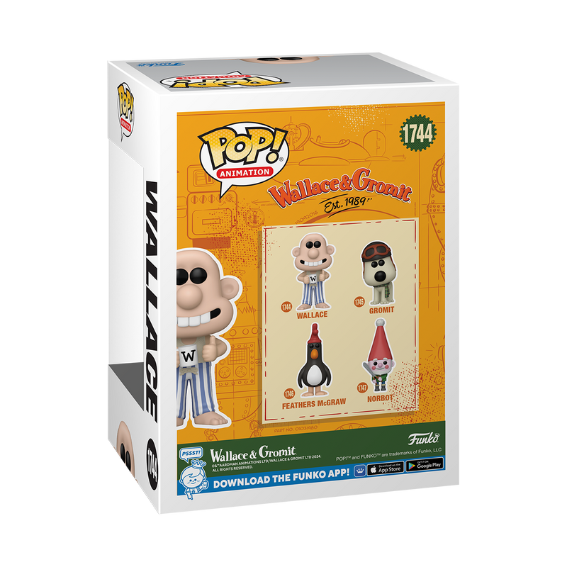 Wallace (in Pajamas) Wallace & Gromit Funko Pop! Animation Vinyl Figure