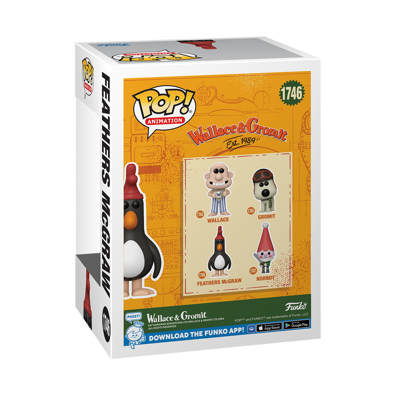 Feathers McGraw Wallace & Gromit Funko Pop! Animation Vinyl Figure