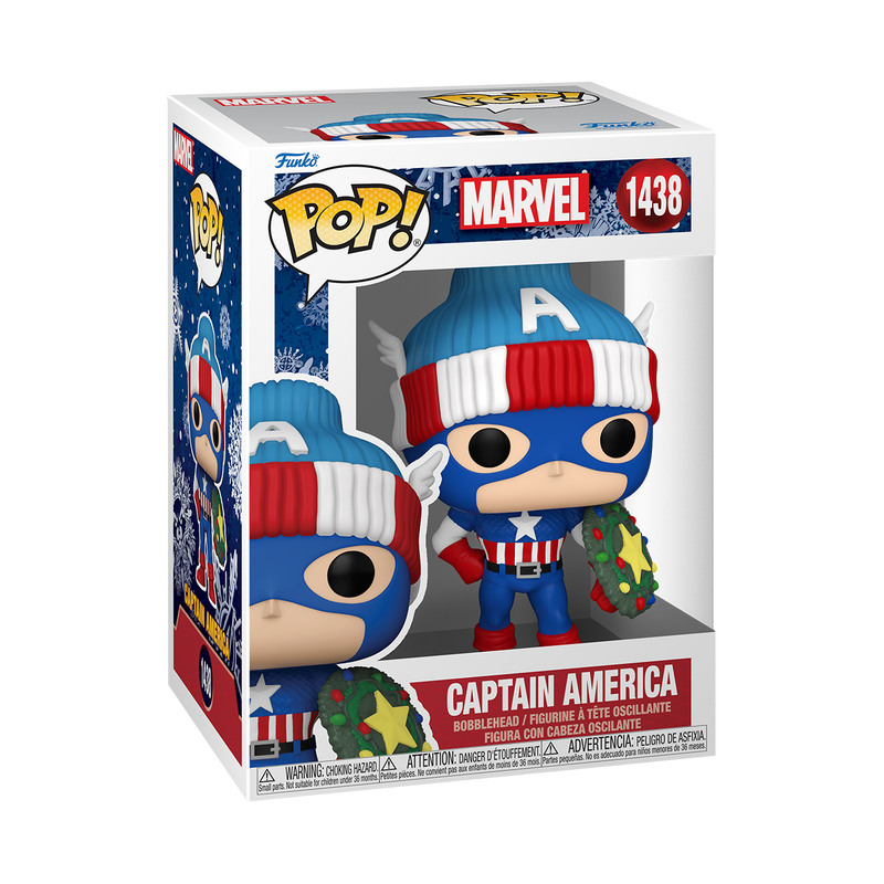 Captain America (Holiday) Funko Pop! Marvel Vinyl Figure