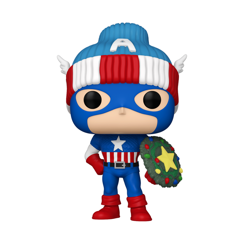 Captain America (Holiday) Funko Pop! Marvel Vinyl Figure