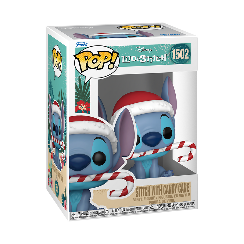 Stitch with Candy Cane (Holiday) Lilo & Stitch Funko Pop! Disney Vinyl Figure