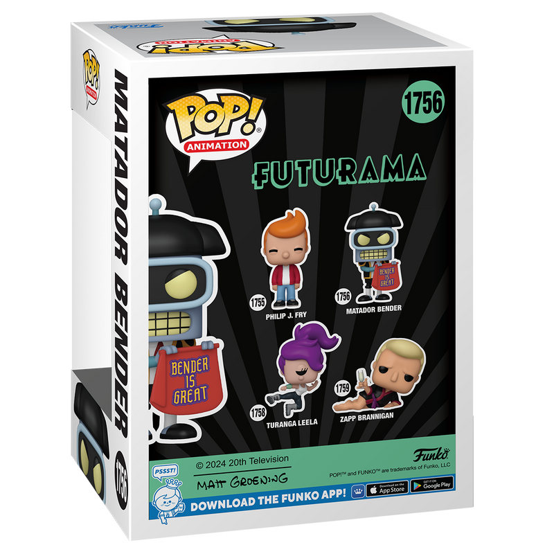 Matador Bender Futurama Funko Pop! Animation Vinyl Figure