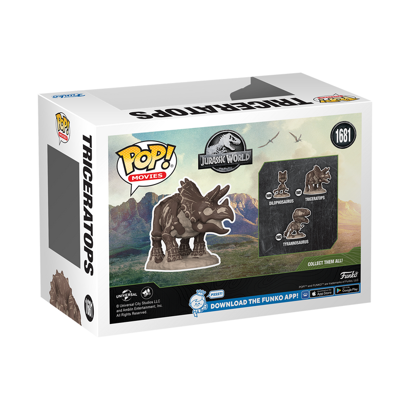 Triceratops (Fossil) Jurassic Park Funko Pop! Movies Vinyl Figure