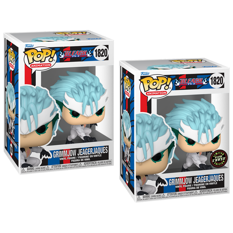 Grimmjow Jaegerjaques Bleach Funko Pop! Anime Vinyl Figure Common + Chase Bundle