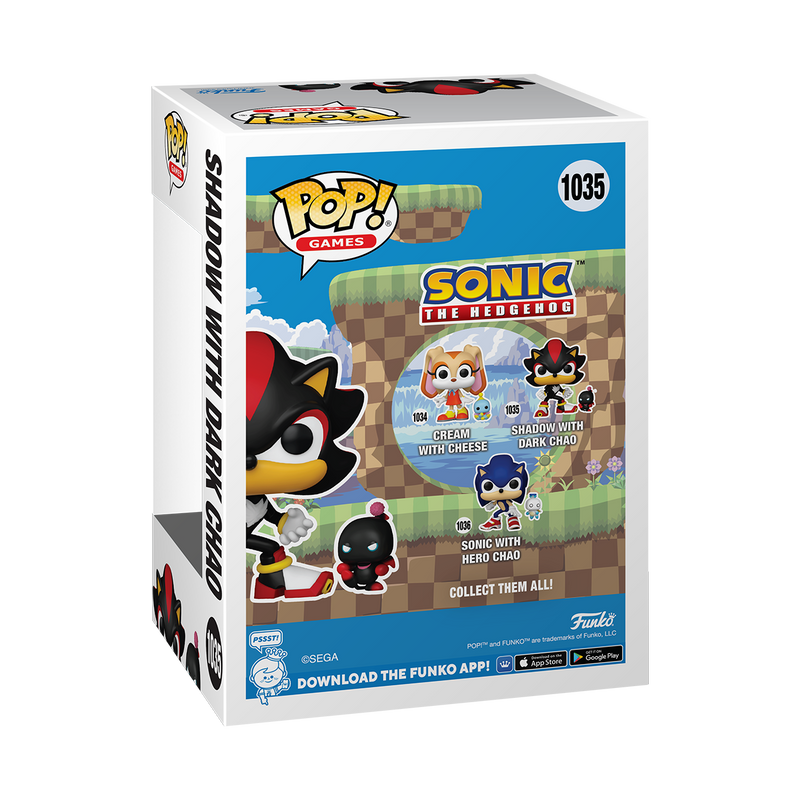 Shadow with Dark Chao Sonic the Hedgehog Funko Pop! Games Vinyl Figure