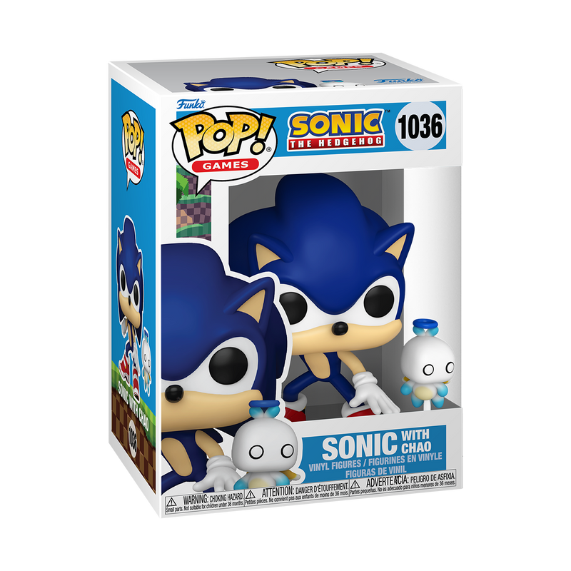 Sonic with Hero Chao Sonic the Hedgehog Funko Pop! Games Vinyl Figure