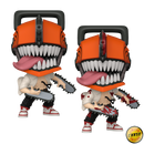 Chainsaw Man Funko Pop! Anime Vinyl Figure Common + Chase Bundle