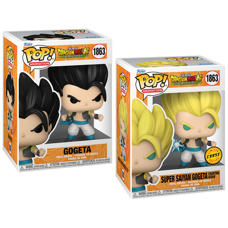 Gogeta Dragon Ball Super: Broly Funko Pop! Anime Vinyl Figure Common + Chase Bundle