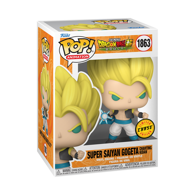 Gogeta Dragon Ball Super: Broly Funko Pop! Anime Vinyl Figure Common + Chase Bundle