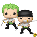 Roronoa Zoro One Piece Funko Pop! Anime Vinyl Figure Common + Chase Bundle