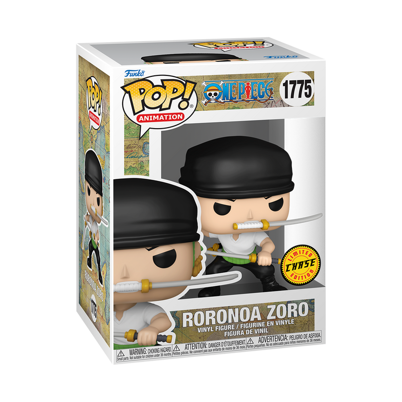 Roronoa Zoro One Piece Funko Pop! Anime Vinyl Figure Common + Chase Bundle