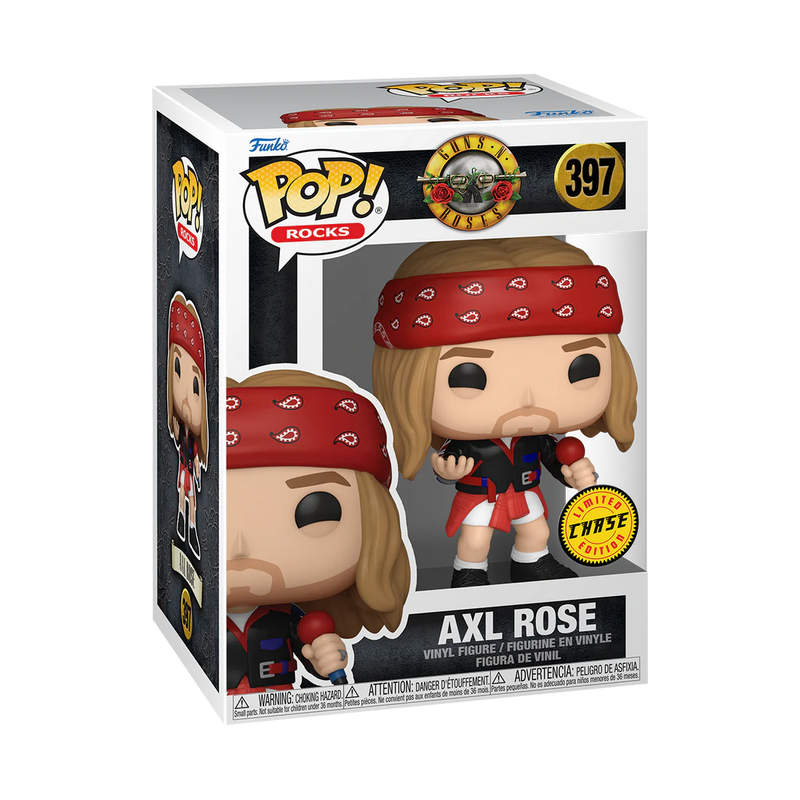 Axl Rose (1980's) Guns N' Roses Funko Pop! Rocks Vinyl Figure Common + Chase Bundle