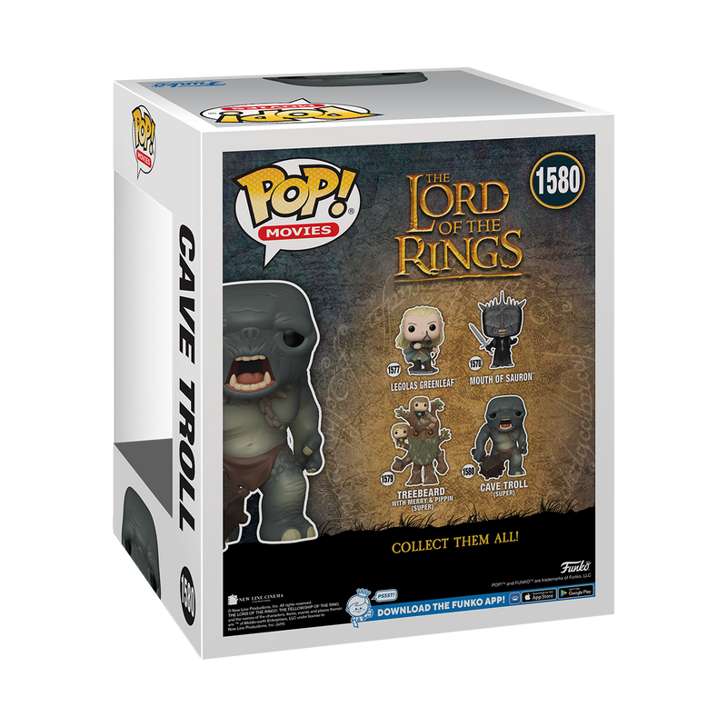 6" Cave Troll The Lord of the Rings Funko Pop! Movies Vinyl Figure