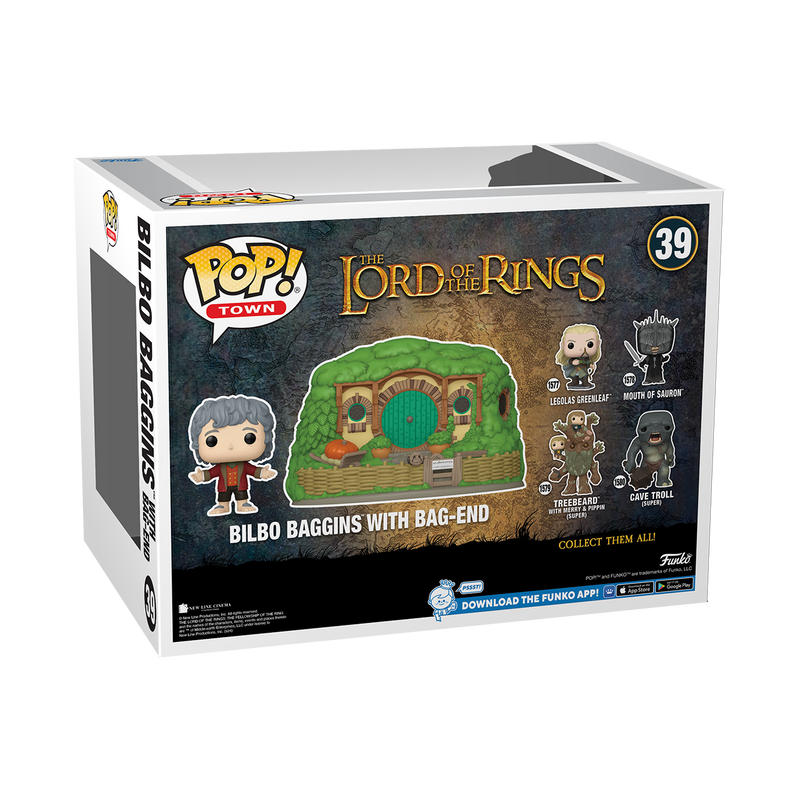 Bilbo Baggins with Bag-End Lord of the Rings Funko Pop! Movies Vinyl Figure